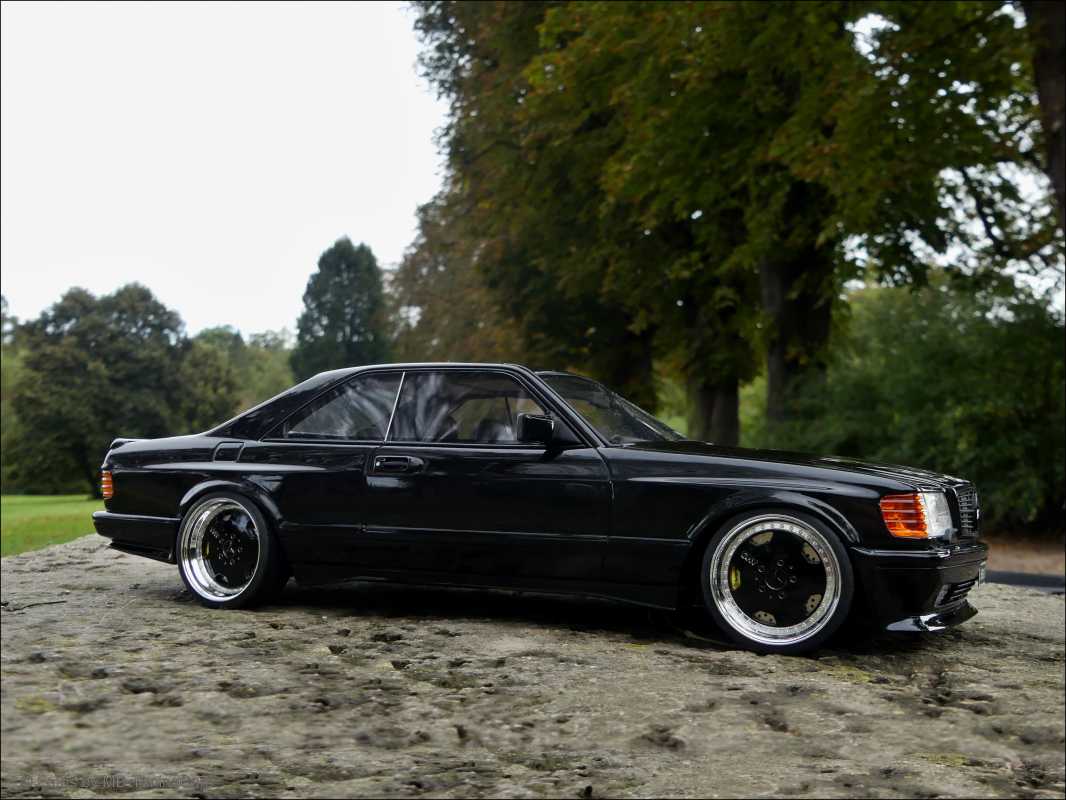1:18 Mercedes 560 SEC AMG C126 Coupe / WideBody Black-Edition
